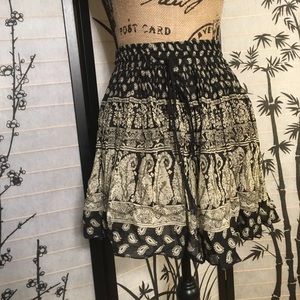 Band of Gypsies boho peasant mini skirt